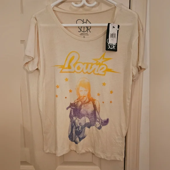 David Bowie Band Tee by Chaser NWT - Picture 2 of 7